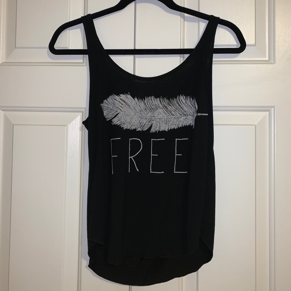 Black Graphic Tank Top Size L